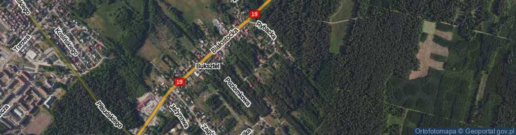 Zdjęcie satelitarne św. Huberta ul.